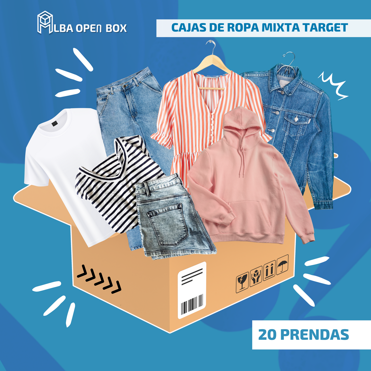 CAJA SORPRESA DE ROPA MIXTA (20 PRENDAS TARGET)